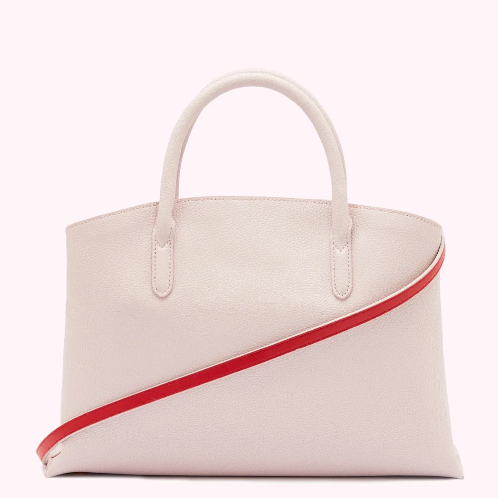 BLUSH LEATHER EMME HANDBAG