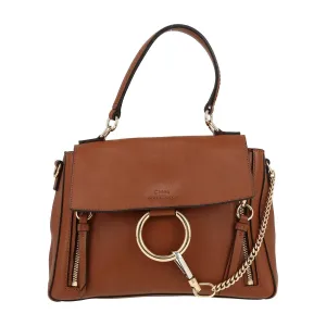 Chloé Faye Leather Shoulder Bag - Brown