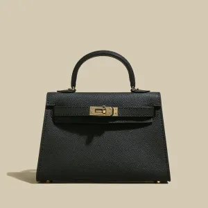 Classic Top-Handle Leather Bag