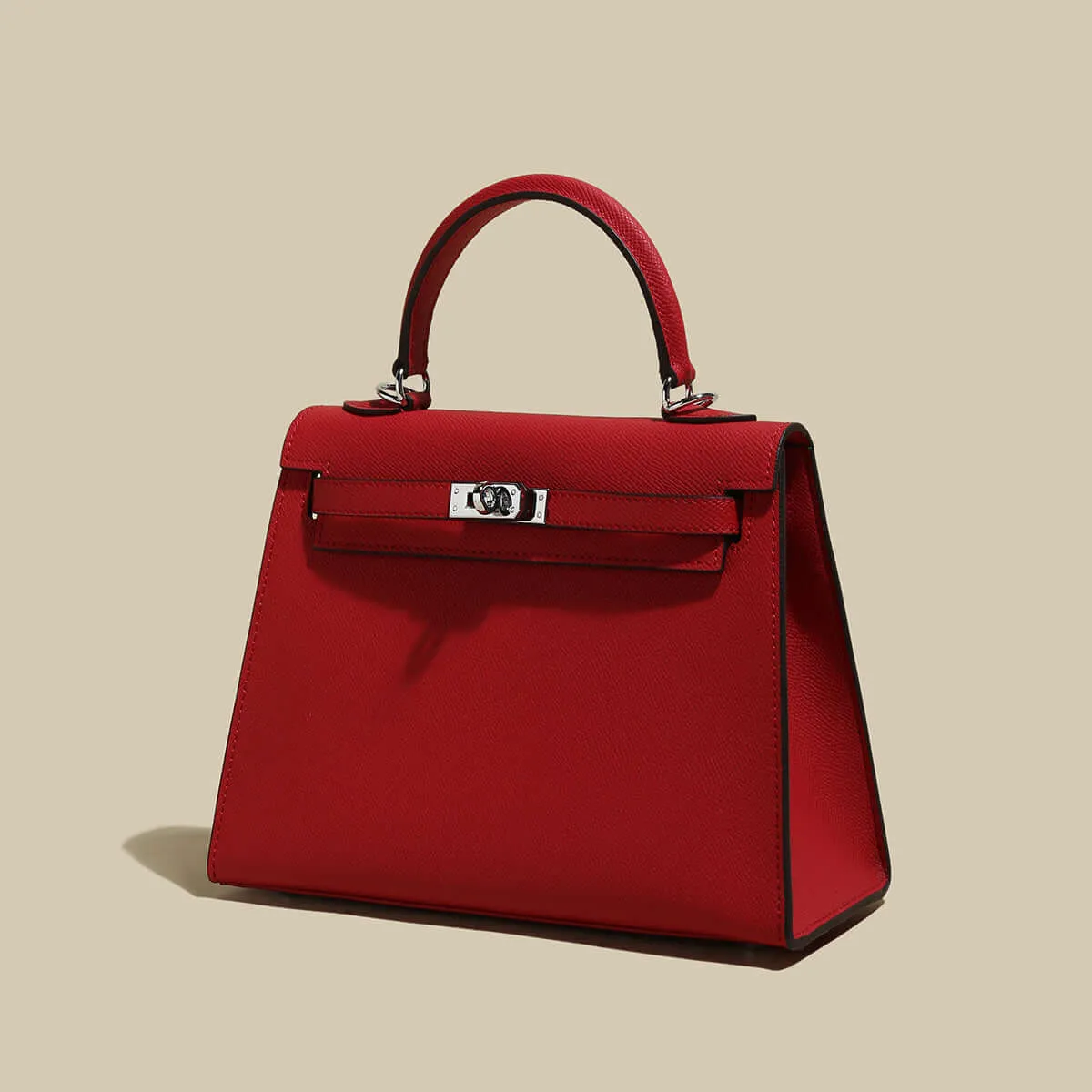 Classic Top-Handle Leather Bag