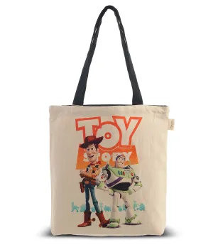 Disney Toy Story - Off White Color Cotton canvas Shoulder Handbag