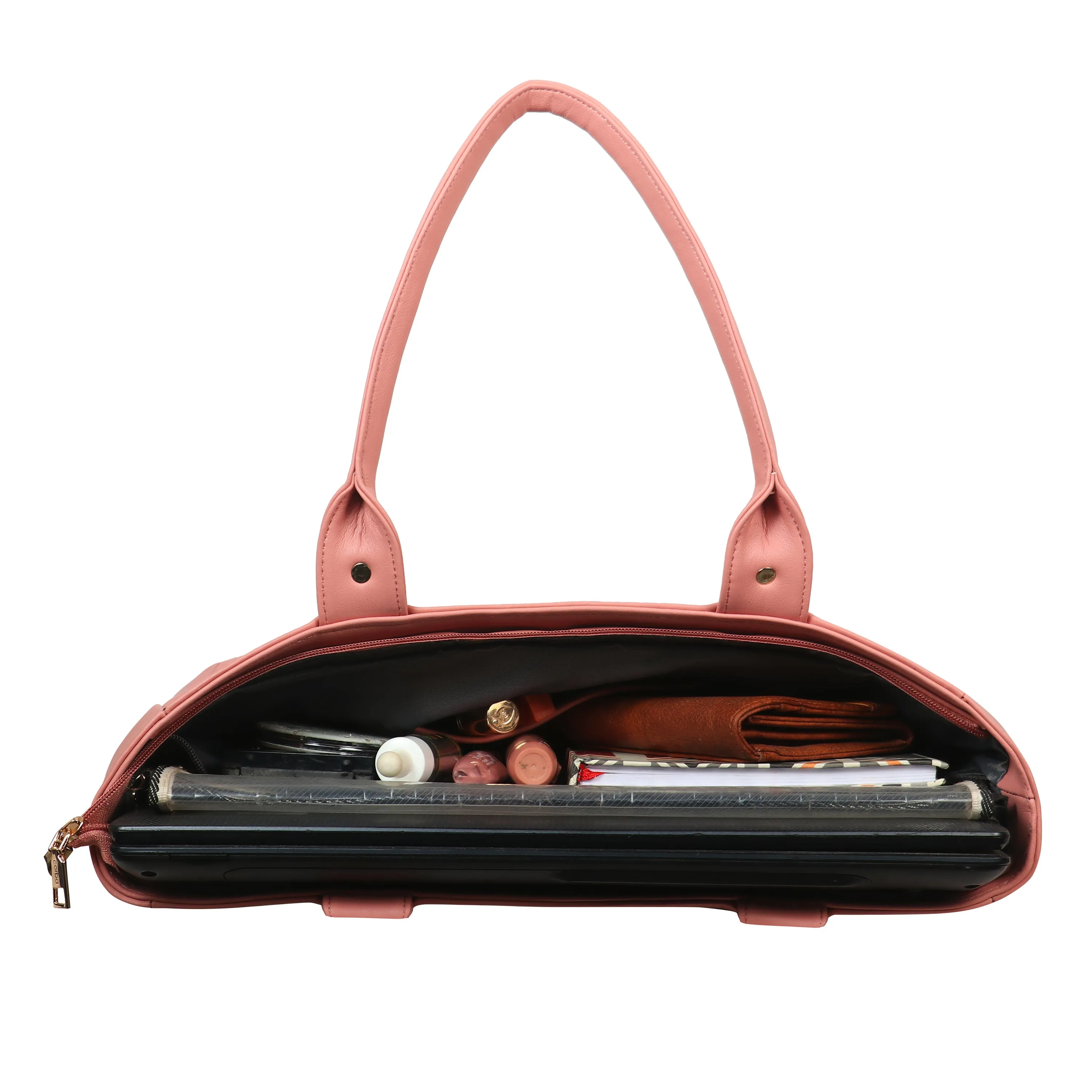 HandBag with Laptop case Coral Pink