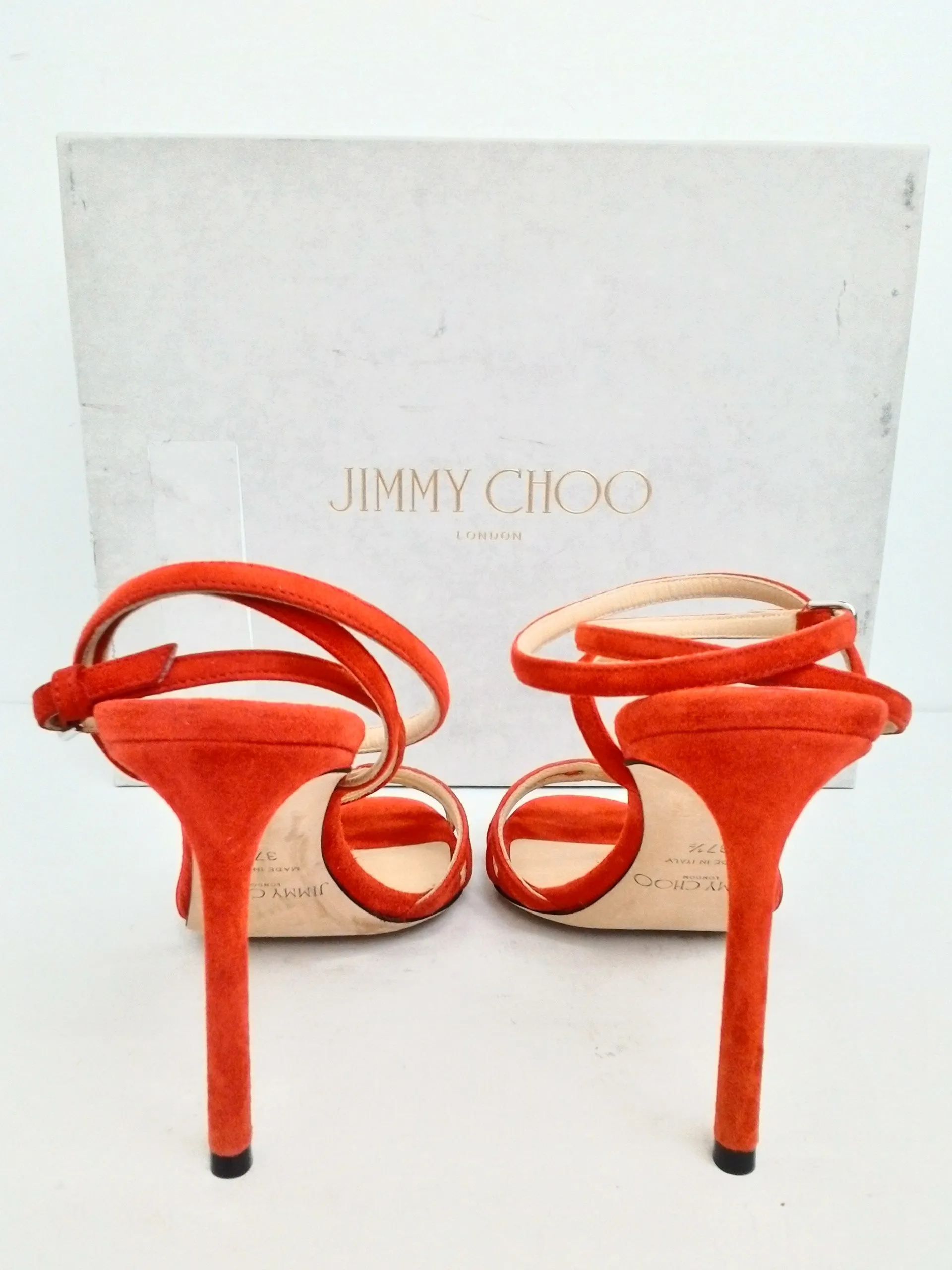 Jimmy Choo Women's Mimi Suede Chilli Sandal Size 37.5