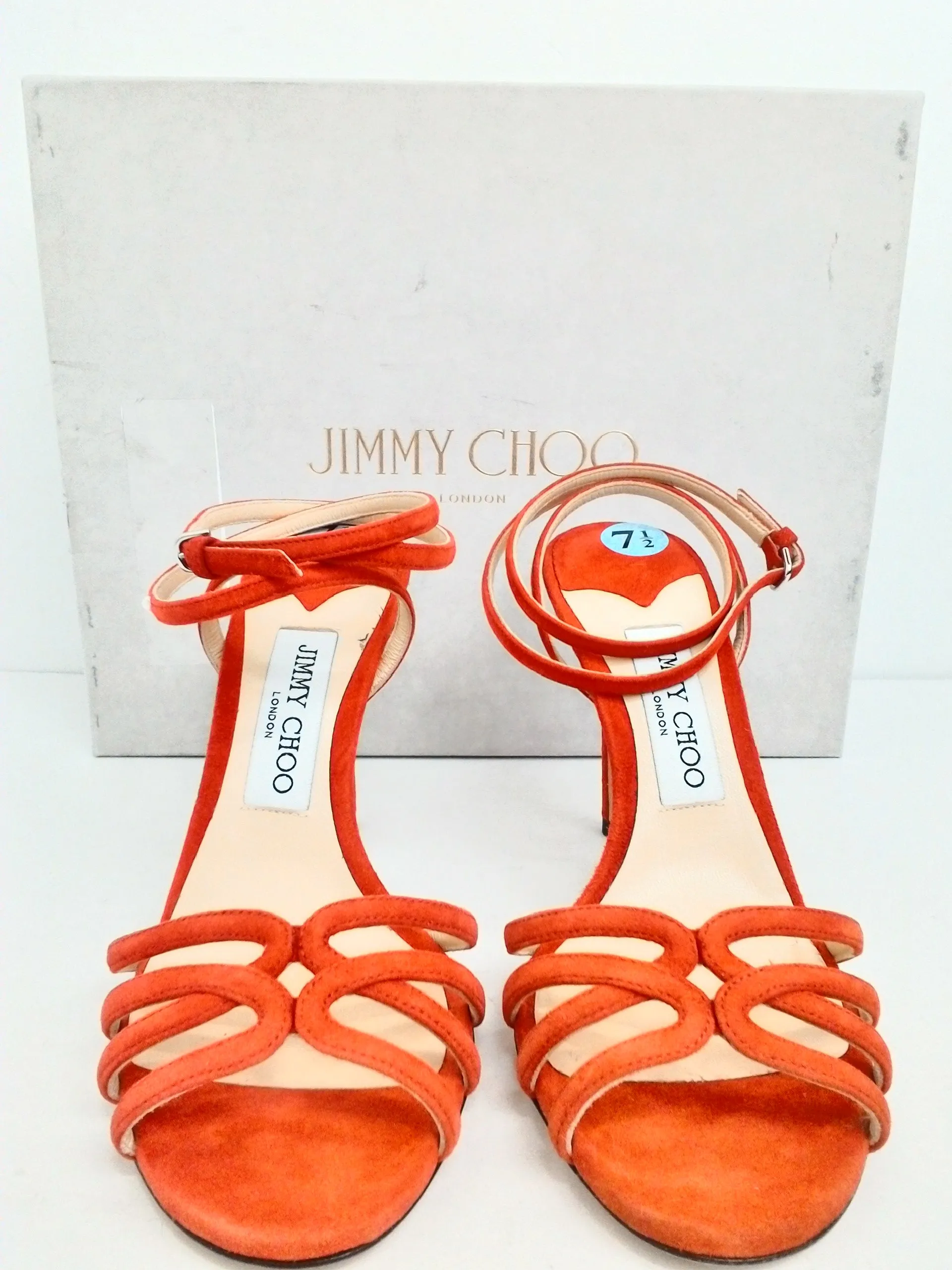 Jimmy Choo Women's Mimi Suede Chilli Sandal Size 37.5