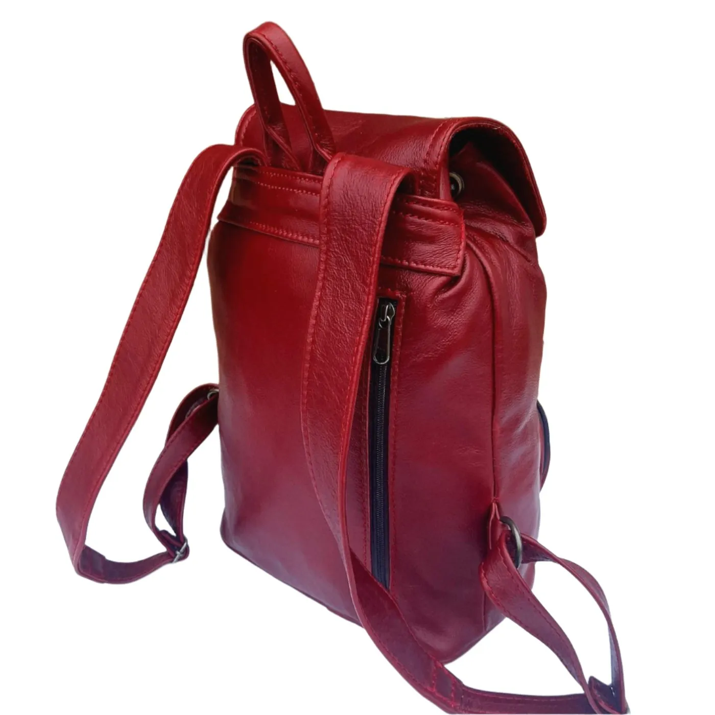 Leather Backpacks flap