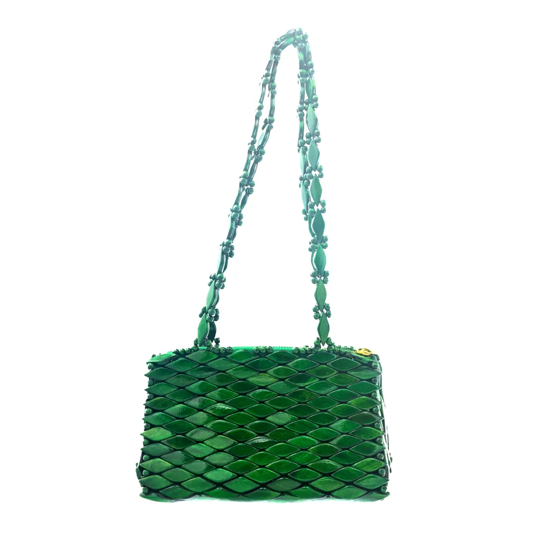 Paris Mini Shoulder Bag - Emerald Green