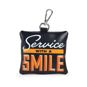 POOP BAG HOLDER: SERVICE WITH A SMILE