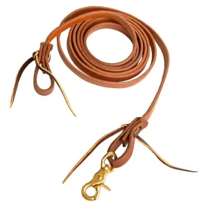 Poplar Head Premium Oiled Harness Leather Roping Rein