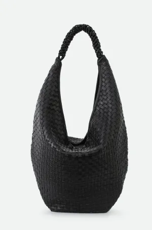 SORRENTO WOVEN ITALIAN LEATHER BAG BLACK