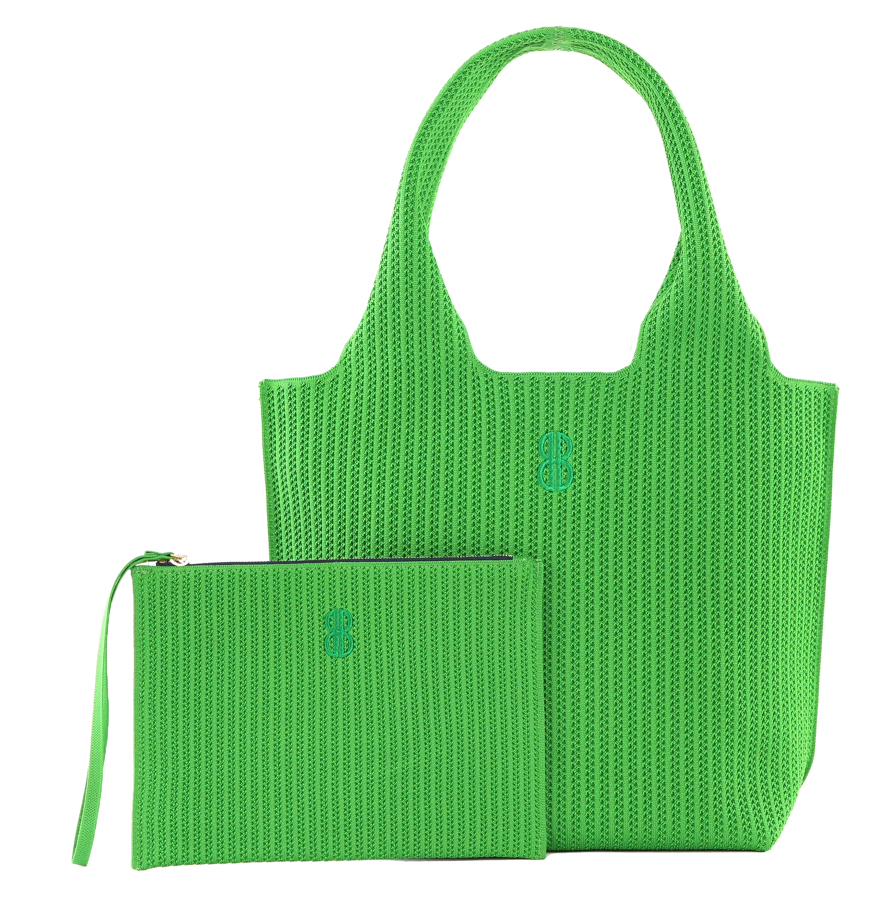 Sutton City Tote - Parakeet Green Stripe - Medium