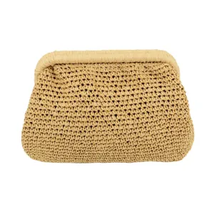 TEEK - Handmade Crocheted Raffia Straw Clutch