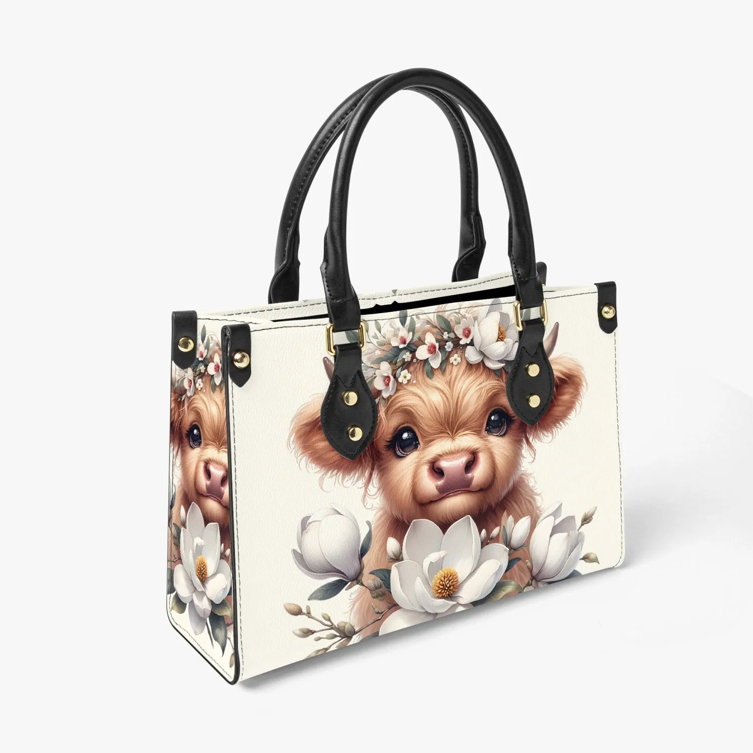 Women's Tote Bag - Long Strap - Highland Cow